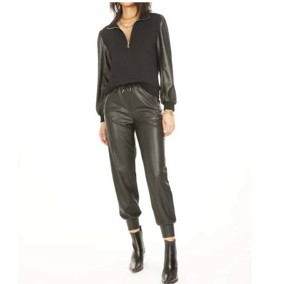 Generation Love NWT Lola Mixed Media Half Zip Sweatshirt Size XS - Picture 11 of 15